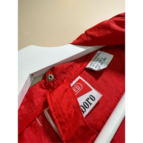 VINTAGE 90s | MARLBORO Adventure Team 1/4 Zip Packable Anorak Jacket sz L Adult - Picture 5 of 8